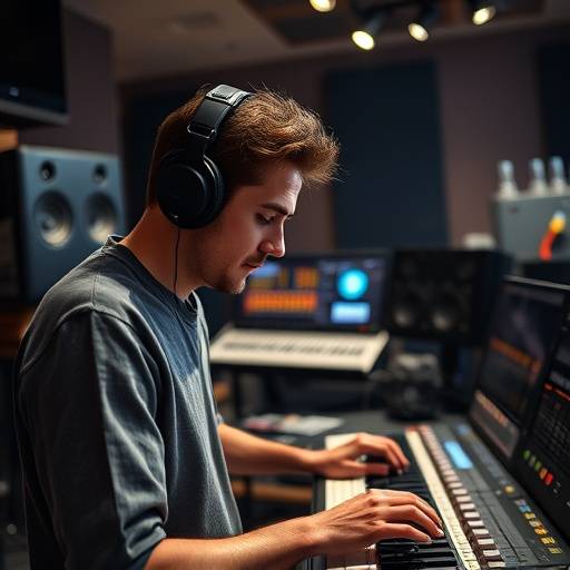 A mastering engineer working in a dedicated mastering suite with high-end equipment.